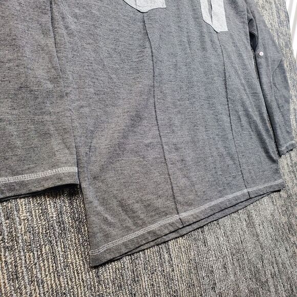 Vintage Phat Farm Men's Shirt Gray w/Pockets Loungewear Long Sleeve Size XXL Y2K - Picture 4 of 10